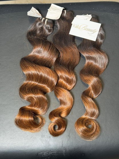 TISSAGE DÉGRADÉ MARRON